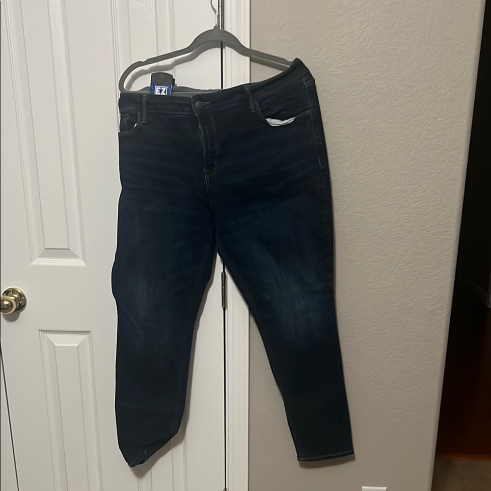 Dark Blue Denim Jeans Rockstar Style Old Navy! Size 18